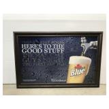 Labatt blue beer sign bar mirror