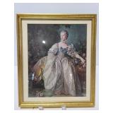 Framed victorian lady print