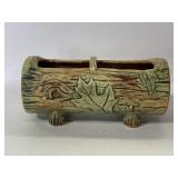 Vintage Weller woodcraft log planter