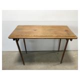 Vintage wooden sewing table w/ yardstick