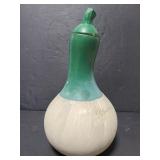 Signed ceramic gourd