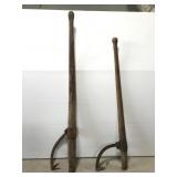 Old pair of log cant peavey hook tools