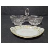 Double salt vellar and tiny dish