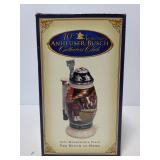 Budweiser collectors club stein, in box