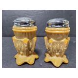 Chocolate glass salt & pepper shakers
