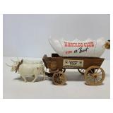 Jim Beam wagon and ox decanter