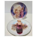 Two collectors Marilyn Monroe plates