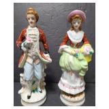 Porcelain victorian figurine pair