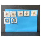 Lot of vintage counties of the world buttons