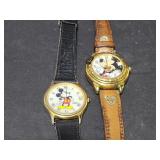 Pair of Mickey mouse vintage watches