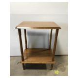 Two tiered small side table