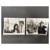 Pair of vintage CBS & NBC black & white photos