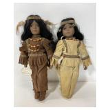 Knightsbridge Native American porcelain dolls