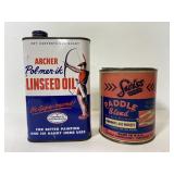 Vintage Archer & Swiss oil cans