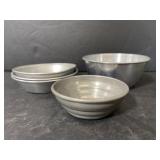 Lot of 5 mini aluminum pans