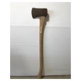 Large wood axe w/ hardwood handle