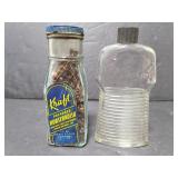 Joy bottle & Kraft horseradish bottle w/ contents