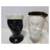Vintage ladies hat pair