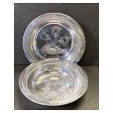 Lot of 2 vintage Dionne Quint breakfast bowls