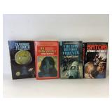 4 decades of vintage sci-fi paperback books