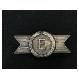 Sterling silver Army Navy E Production award pin