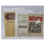 Vintage hobbie ephemera