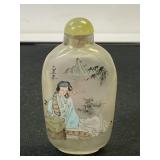 Vintage glass snuff bottle