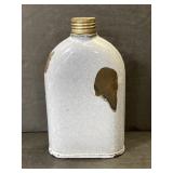 Vintage grey granite flask