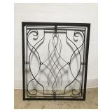 Large wrought iron wall accent panel