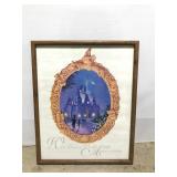 Walt Disney World 25th Anniversary framed poster
