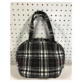 Vera Bradley black plaid handbag