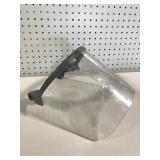 Clip on safety face shield