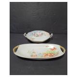 Pair of antique porcelain dishes