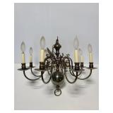 Large 8 light vintage chandelier