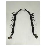 Pair of antique all-metal farm yoke harnesses