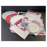 Large lot of paper doilies