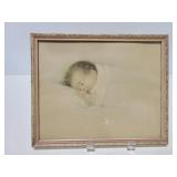 A Little Dream framed baby art print