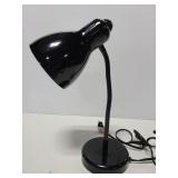 Black goose neck lamp