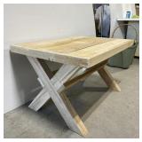 Handcrafted rustic wood coffee table