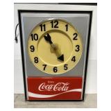 Large vintage Coca-Cola advertising clock