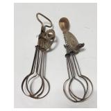 Pair of antique mixers/beaters