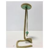 Vintage hat stand with braided cord