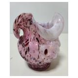 Victorian spatter glass vase