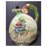 Vintage Crown Devon fielding musical jug 1930s