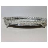 Vintage footed vanity tray mirror