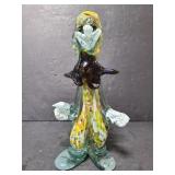 Murano art glass clown