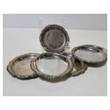 Set of 6 metal coasters
