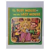 Vintage The Busy Mouse and the Lazy mouse book