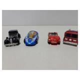Four vintage HotWheels cars