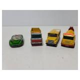 Four vintage Matchbox cars